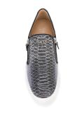 snakeprint slip-on sneakers