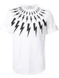lightning bolt print T-shirt