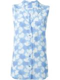 heart print sleeveless shirt 