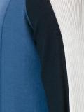 colour block ribbed jumper