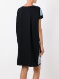 contrasting printed panel dress