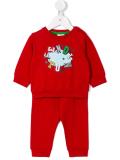 logo print tracksuit romper