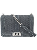 quilted denim bag