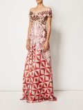 multi print dress