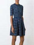pleated knit dress