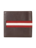 Tye stripe panel wallet