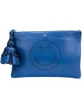 smiley face clutch bag