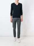 buttoned collar jumper