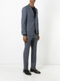 two-piece check suit