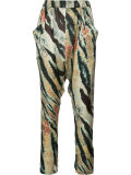patterned trousers