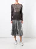 gold-tone metallic detailing jumper
