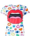 mouth print T-shirt 