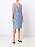 jacquard fitted dress