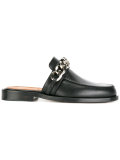 chain strap mules
