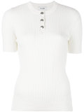 ribbed detail knitted top 