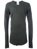 patched long sleeve T-shirt