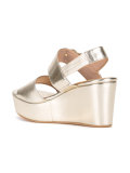 logo plaque platform sandals