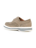 striped heel derby shoes