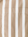 hooded striped shirt