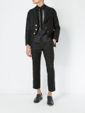Shigoto x Shiro Sakai striped applique shirt