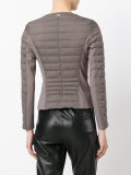 collarless padded jacket