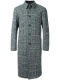 plaid mid coat