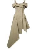 asymmetric pointy dress