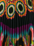 abstract print pleated skirt