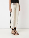 cropped bouclé trousers