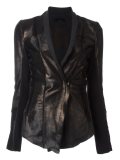 metallic bronze-tone fitted jacket