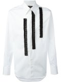 ruffle panel poplin shirt