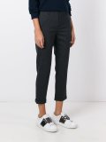 slim cropped trousers  