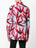 graphic leaf print shirt
