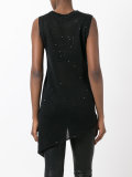 ruched detail vest top