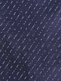 embroidered striped tie