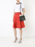 embellished neck T-shirt