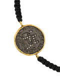 elephant coin pendant string bracelet