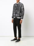 jacquard bomber jacket