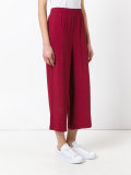 straight cropped trousers