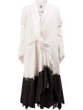 asymmetric midi coat