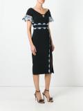 cady lace band midi dress
