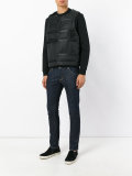 sleeveless bomber vest