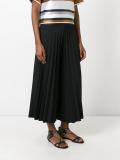 pleated cropped trousers