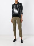 cropped pleated trousers