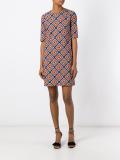 geometric print T-shirt dress
