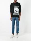 goth tattoo print sweatshirt