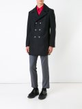 3D detail double breasted coat