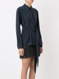 longsleeved lace up shirt