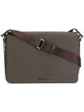 logo print messenger bag