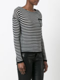 striped knitted blouse